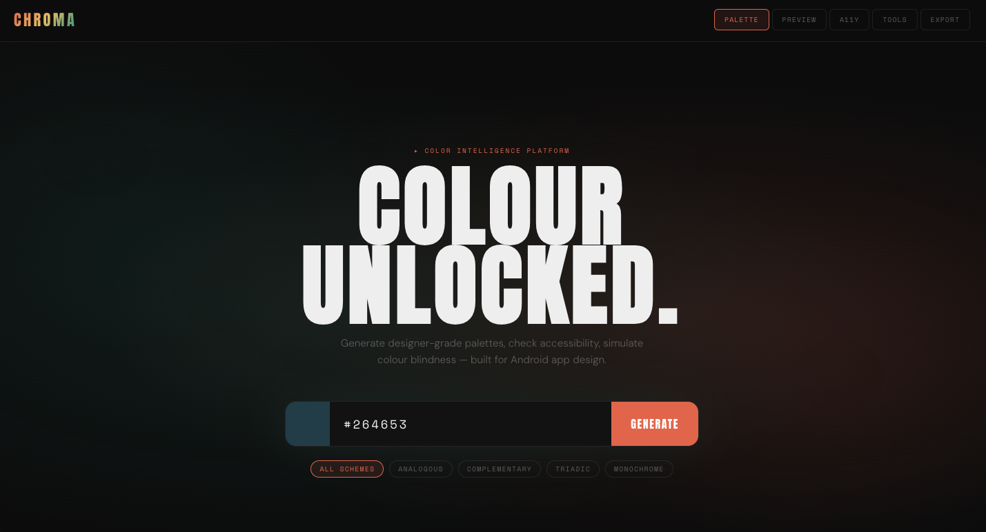 Chroma Studio — Color Intelligence Platform